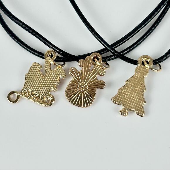 Set of 3 Christmas Necklace, Christmas Tree Santa Claus Reindeer, New! - Picture 4 of 4